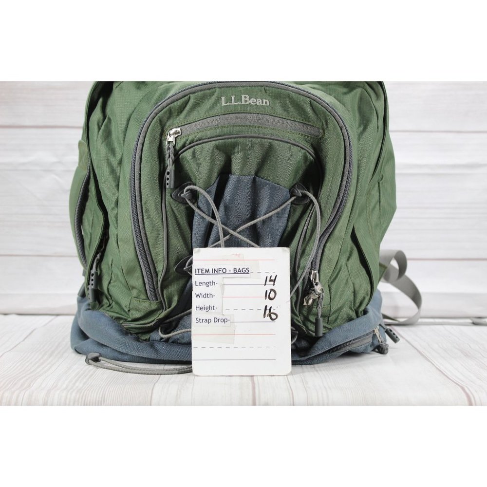 LL Bean Unisex Adult Hunter Green 42L Capacity Hiking College School Backpack - Picture 10 of 10
